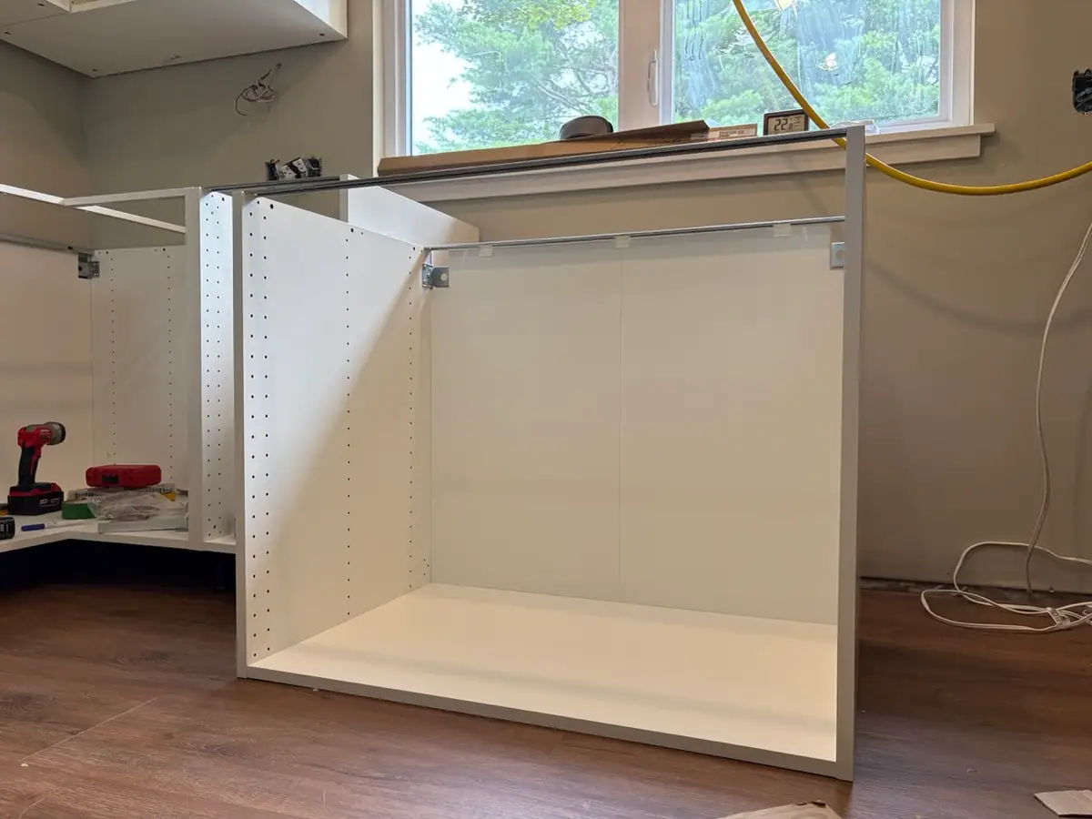 Base and corner cabinet installation, project photo 10